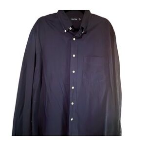 Nautica Men's Navy Blue Button Up Shirt